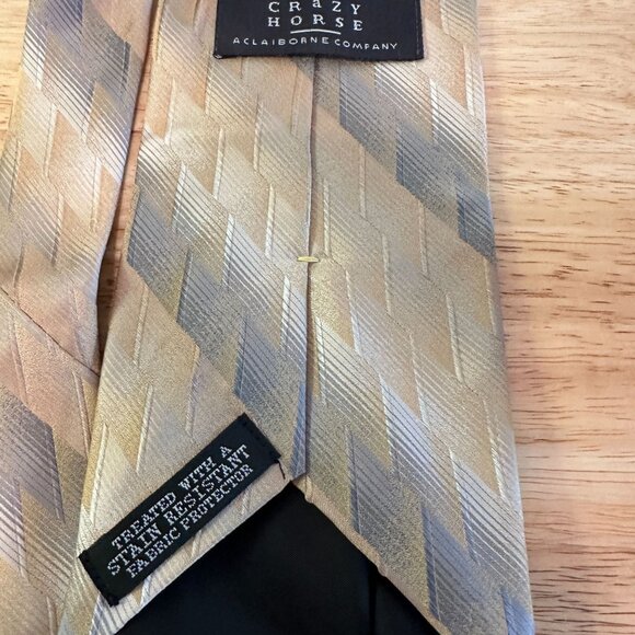 Crazy Horse Mens Silk Tie Treated With Stain Resistant Protector - Picture 3 of 8
